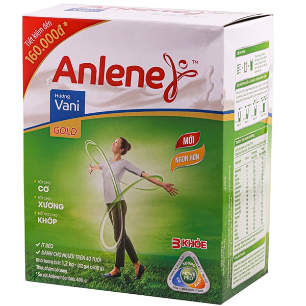 Sữa Anlene ngăn ngừa loãng xương ở tuổi trung niên